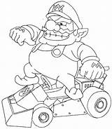 Mario Kart Coloring Pages Para Colorear Dibujos Getcolorings Color sketch template