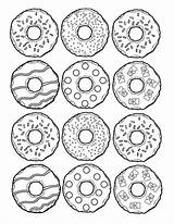 Coloring Pages Donut Food Cute Kids Emoji Amazon раскраска Doodles Easy Kawaii Cupcake Colouring Printable Color раскраски Doodle Draw Uncolored sketch template