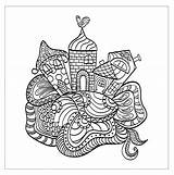 Coloring Pages Architecture Dream House Adult Child 123rf Drawing Houses Village Color Funny Adults Ancient Living Vintage Castle Seems Various sketch template