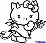 Coloring Pages Kitty Hello Emo sketch template