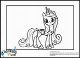 Coloring Pages Princess Cadence Pony Little Celestia Wedding Girls Printable Mlp Equestria Cute Cadance Lovely Coloring99 Super G4 Rainbow Over sketch template