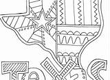 Texas Coloring Symbols Pages State Getcolorings Color Getdrawings sketch template