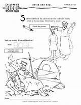 Saul Anoints Activity Spares Hides Kleurplaat Maze Printablecolouringpages Flees Biblewise 1650 1275 sketch template