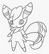 Coloring Meowstic sketch template