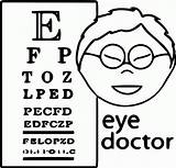 Eye Doctor Coloring Clipart Library Popular sketch template