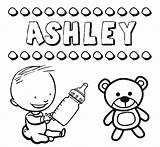 Ashley Colorear Nombres sketch template