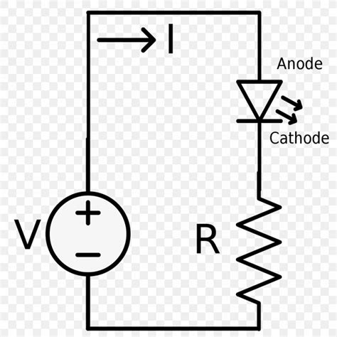 led circuit wiring diagram circuit diagram light emitting diode electronic circuit png