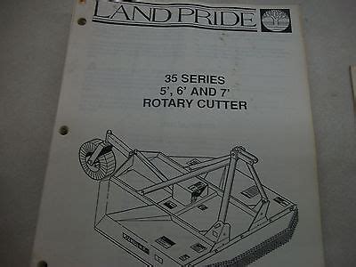 land pride owners parts manual  series     rotary cutter ebay