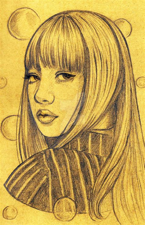 Lisa Blackpink Sketched Portrait By Animefreak Denise
