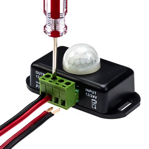 mini pir motion sensor switch  built  timer super bright leds
