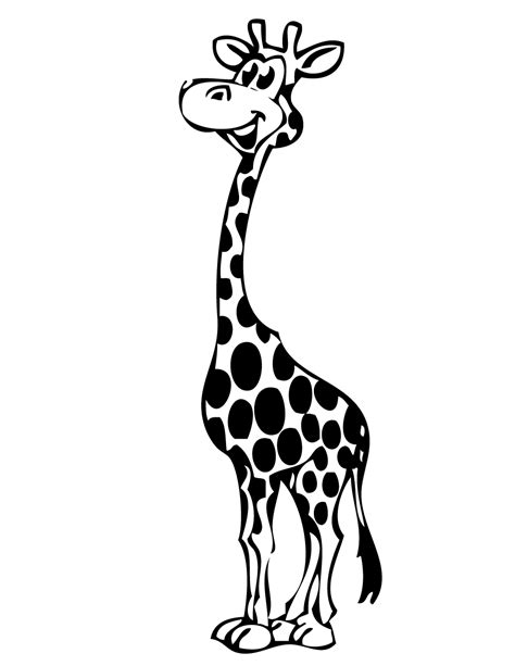 baby giraffe coloring sheets clipart