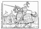 Coloring Clifford Tournament Knight Large sketch template