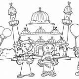 Ramadan Lineart sketch template