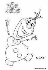 Olaf Neiges Reine Coloriage Neige Bonhomme Disney Créature Hivernale sketch template