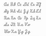 Cursive sketch template