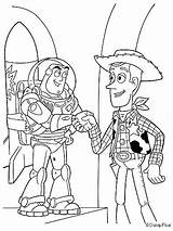 Buzz Lightyear Woody Coloring Pages Printable Disney Characters Family Toy Story Fun Printables Colouring Color sketch template