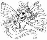 Winx Sirenix Elfkena Harmonix Bloomix sketch template