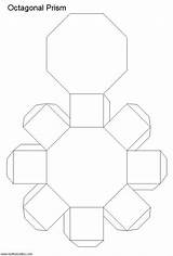 Octagonal Prism Miraculous Caixa Prisma Octogonal Nets Korthalsaltes Geometric Salvo sketch template
