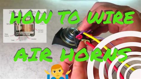 wire  install  air horn kit youtube