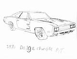 Dodge Charger Drawing 1970 Rt Getdrawings sketch template