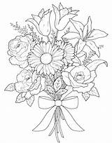 Flower Coloring Complicated Pages Intricate Getcolorings Col Color sketch template