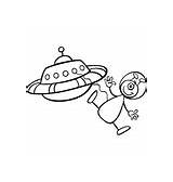 Vector Spaceship Rocket Cartoon sketch template