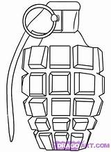 Grenade Knuckle Outline sketch template