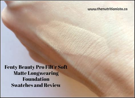 fenty beauty pro filt r soft matte longwear foundation review