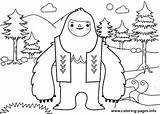 Yeti Snowman Abominable Everest Coloringpagesfortoddlers Disimpan Coloringfolder sketch template