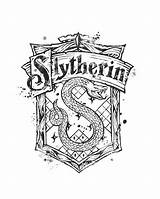 Slytherin Crest Harry Hogwarts Wappen Serpentard Blason Ravenclaw Escudo Colorear Gryffondor Fond Loudlyeccentric Crests Gryffindor Escudos öffnen sketch template