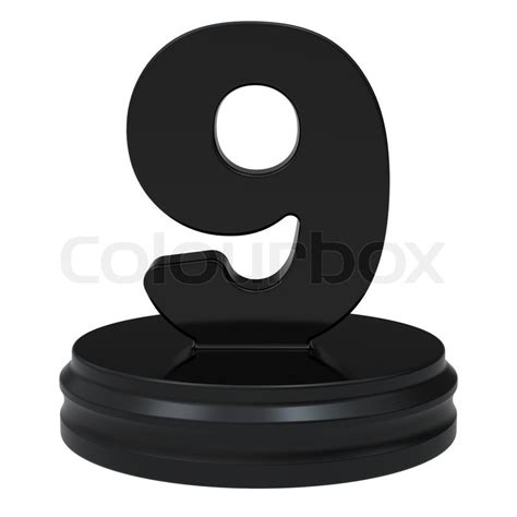 abstract black number  isolated  stock image colourbox