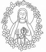 Lady Guadalupe Drawing Coloring Lourdes Pages Colouring Sheet Getdrawings Drawings sketch template