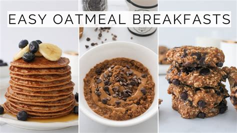 easy oatmeal breakfast recipes  healthy recipes  oats youtube