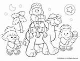 Coloring Pages Christmas Nativity Story Printable Preschool Preschoolers Christian Getdrawings Getcolorings Color Colorings sketch template