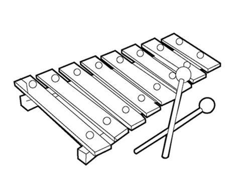 xylophone coloring pages