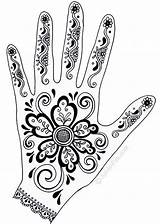 Henna Mehndi Fingers Dye Thaneeya Traceable sketch template