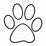 Paw Outline Cat Print Dog Clipart Clip Silhouette Tiger Prints Paws Blank Cats Cliparts Template Vector Library Clipartmag Jpeg Transparent sketch template