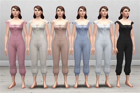 My Sims 4 Blog Edwardian Women S Underwear And Nightwear By Historical