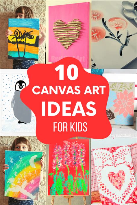 easy canvas painting  kids