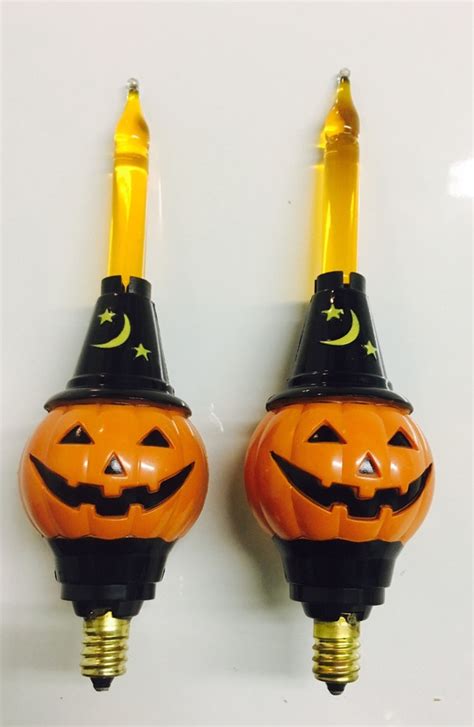 christopher radko shiny brite halloween bubble pumpkin light candolier replacement bulbs set