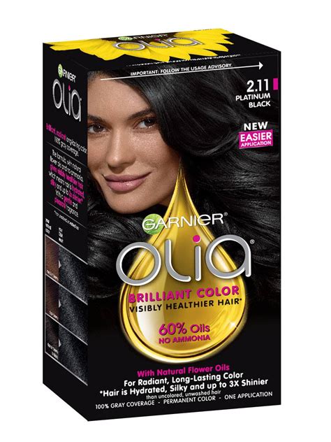 olia permanent ammonia free platinum black hair color