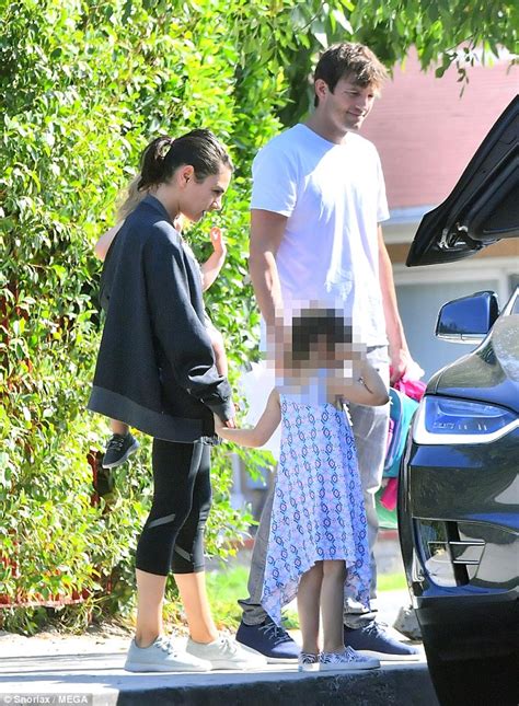 mila kunis and ashton kutcher dote on daughter wyatt and son dimitri on