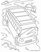 Coloring Pages Bus Slope Safety Fast Moving 28kb Comments sketch template