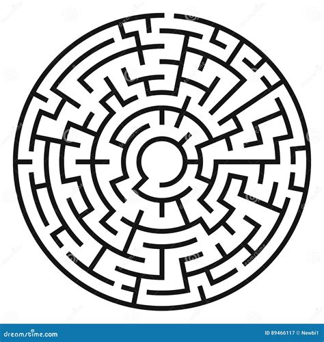 circle maze vector cartoondealercom