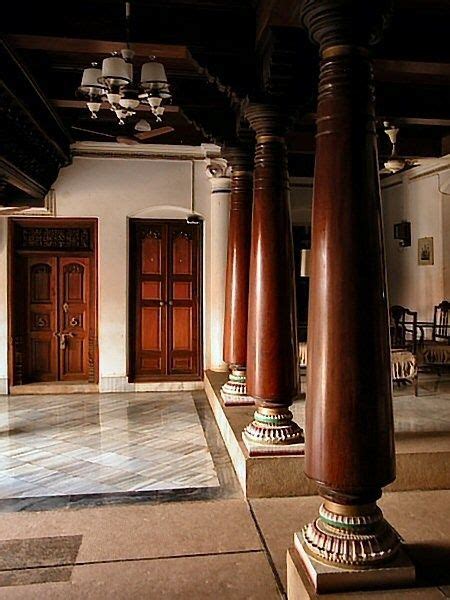 stunning chettinad pillar   glimpse   door  chettinad house kerala house