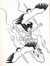 Pocahontas Meeko Disney sketch template