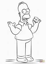 Simpson Homer Getdrawings Drawing Coloring Pages sketch template