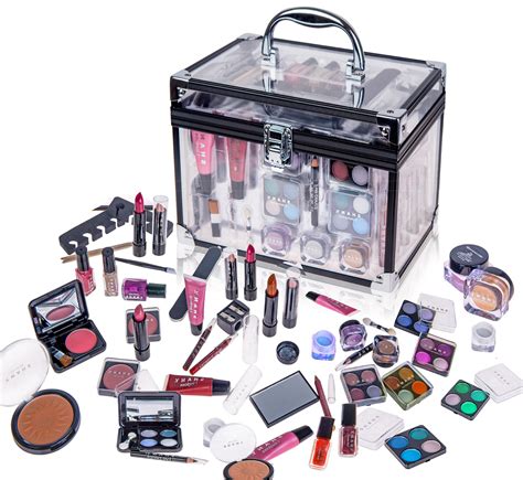 amazoncom shany carry  trunk professional makeup kit eyeshadow pedicure manicure