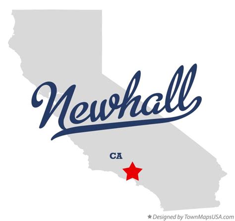 Map Of Newhall Ca California