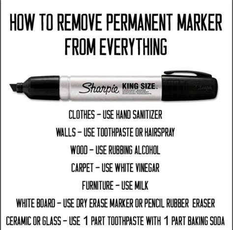 remove permanent marker   cleaning hacks